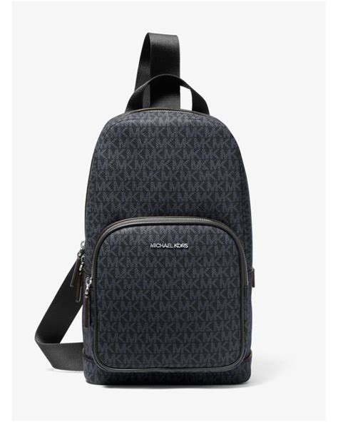 michael kors mens cooper logo sling pack|michael kors sling bag sale.